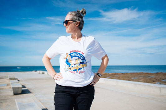 Newcastle Jets 2008 grand final shirt